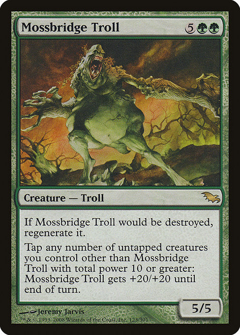 【Foil】【EN】苔橋のトロール/Mossbridge Troll [SHM] 緑R No.123