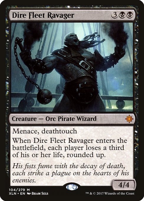 【Foil】【EN】凶兆艦隊の荒廃者/Dire Fleet Ravager [XLN] 黒M No.104