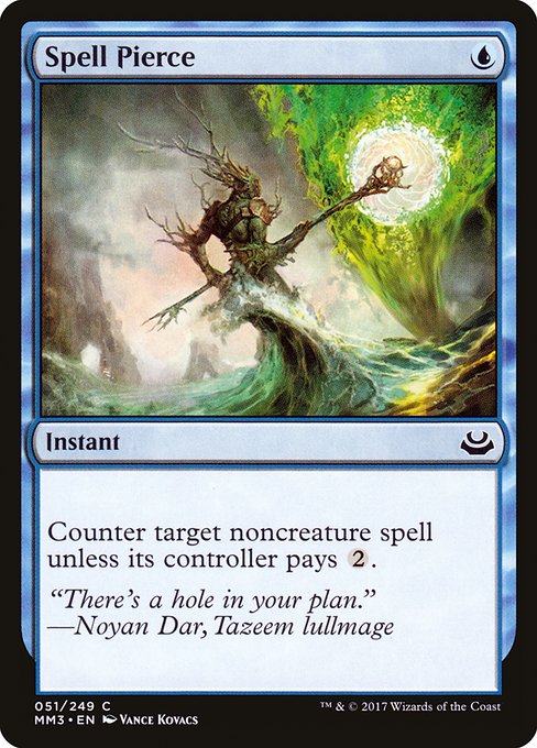 【Foil】【EN】呪文貫き/Spell Pierce [MM3] 青C No.51
