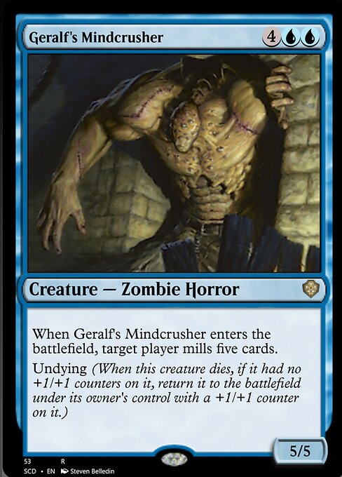 【EN】ゲラルフの精神壊し/Geralf's Mindcrusher [SCD] 青R No.53
