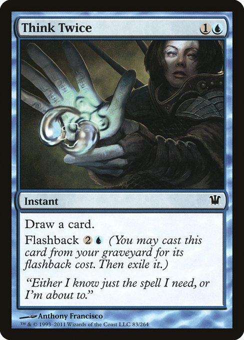 【Foil】【EN】熟慮/Think Twice [ISD] 青C No.83