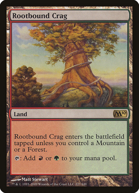 【EN】根縛りの岩山/Rootbound Crag [M10] 無R No.227
