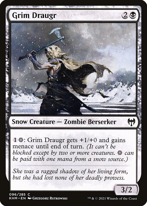 【EN】残忍なドローガー/Grim Draugr [KHM] 黒C No.96