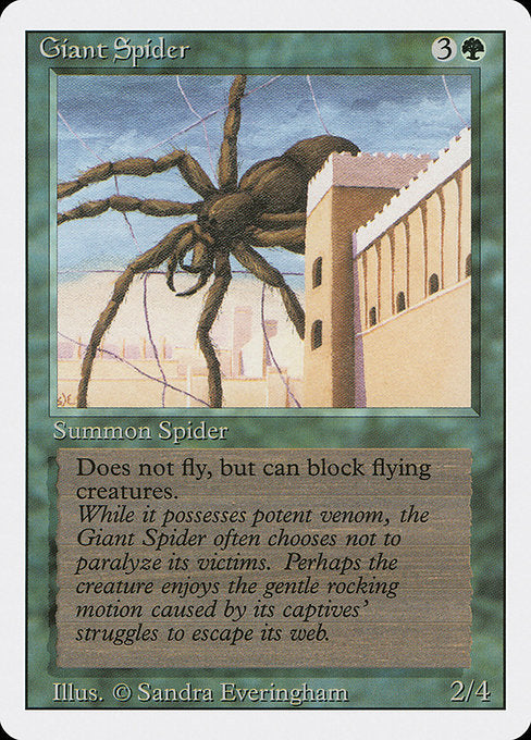 【EN】大蜘蛛/Giant Spider [3ED] 緑C No.200