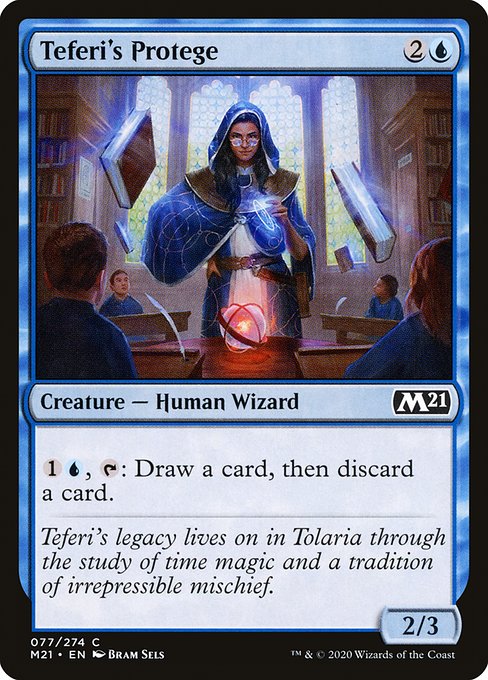【Foil】【EN】テフェリーの徒弟/Teferi's Protege [M21] 青C No.77
