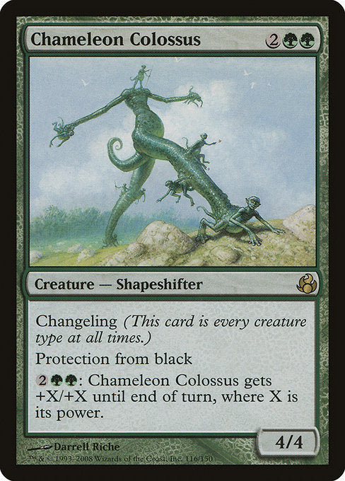 【Foil】【EN】カメレオンの巨像/Chameleon Colossus [MOR] 緑R No.116