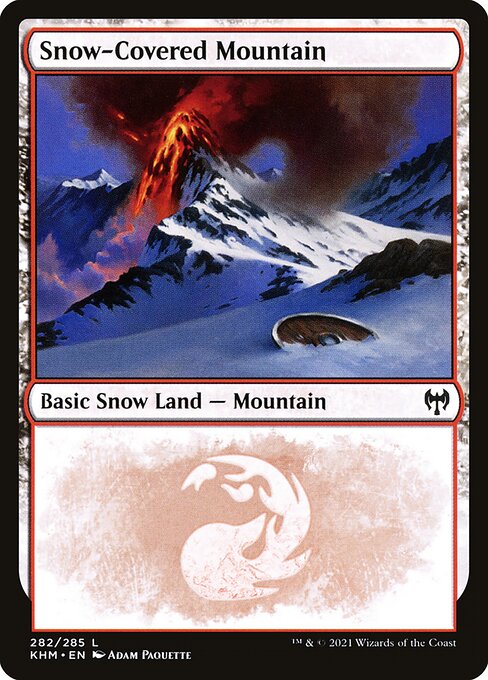 【EN】冠雪の山/Snow-Covered Mountain [KHM] 無C No.282