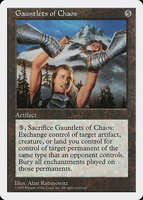 【EN】混沌の篭手/Gauntlets of Chaos [5ED] 茶R No.373