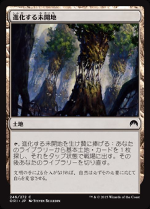 【Foil】【JP】進化する未開地/Evolving Wilds [ORI] 無C No.246