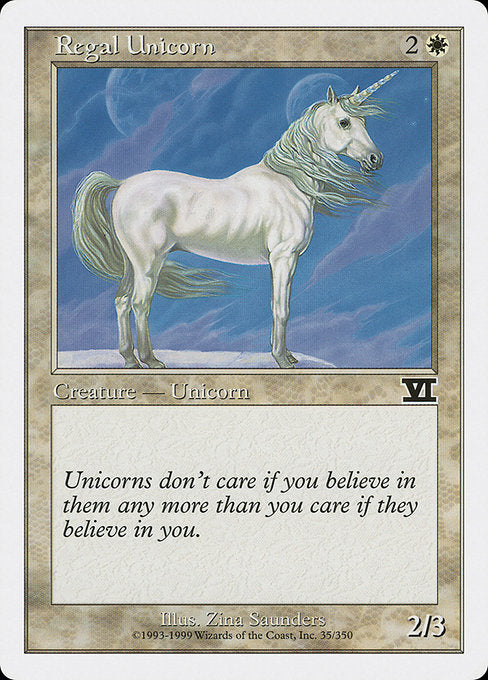 【EN】皇帝一角獣/Regal Unicorn [6ED] 白C No.35