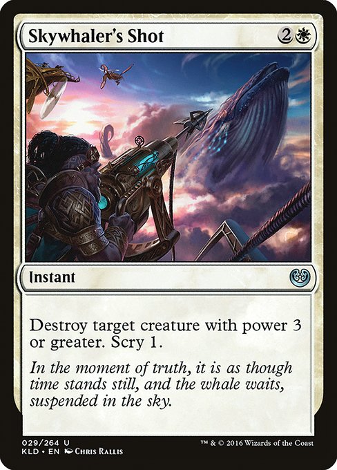 【Foil】【EN】空鯨捕りの一撃/Skywhaler's Shot [KLD] 白U No.29