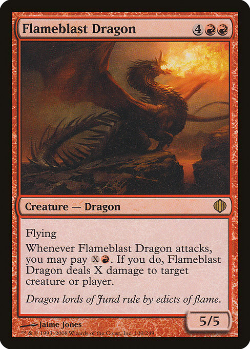 【EN】炎破のドラゴン/Flameblast Dragon [ALA] 赤R No.100