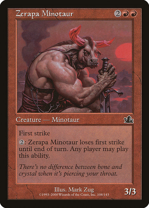 【EN】ゼラパのミノタウルス/Zerapa Minotaur [PCY] 赤C No.108