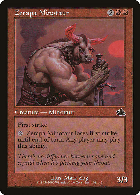【Foil】【EN】ゼラパのミノタウルス/Zerapa Minotaur [PCY] 赤C No.108