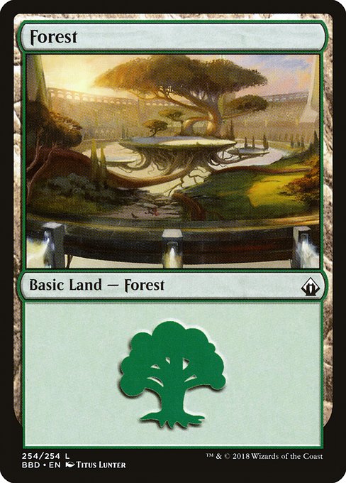 【Foil】【EN】森/Forest [BBD] 無C No.254