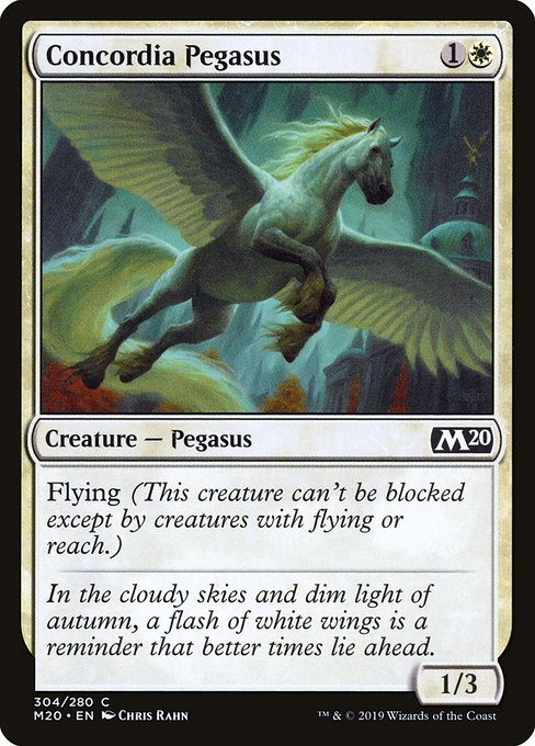 【EN】協約のペガサス/Concordia Pegasus [M20] 白C No.304
