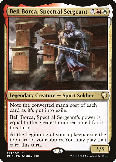 【Foil】【EN】幽体の兵長、ベル・ボルカ/Bell Borca, Spectral Sergeant [CMR] 金R No.271