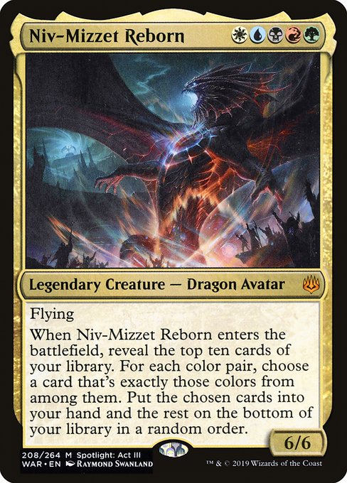 【EN】ニヴ＝ミゼット再誕/Niv-Mizzet Reborn [WAR] 金M No.208