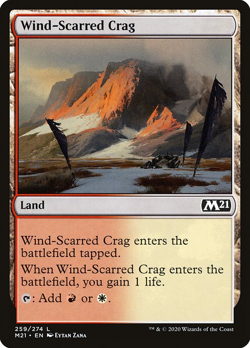 【EN】風に削られた岩山/Wind-Scarred Crag [M21] 無C No.259