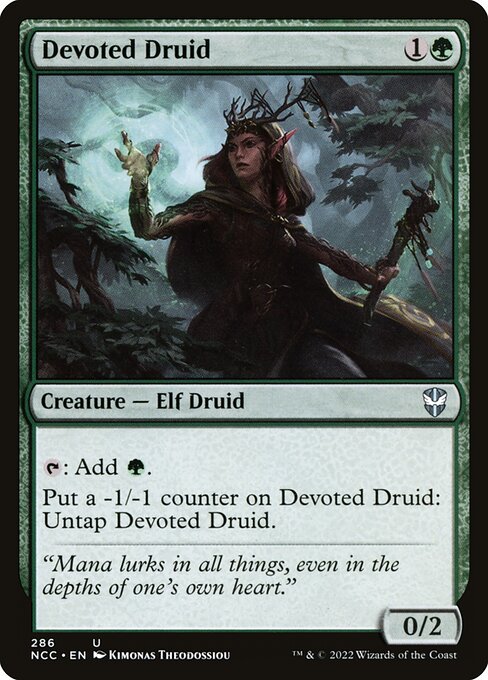 【EN】献身のドルイド/Devoted Druid [NCC] 緑U No.286