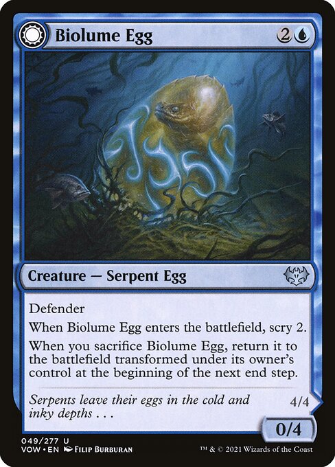 【Foil】【EN】Biolume Egg // Biolume Serpent [VOW] 混U No.49