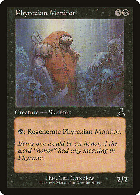 【Foil】【EN】ファイレクシアの監視者/Phyrexian Monitor [UDS] 黒C No.64