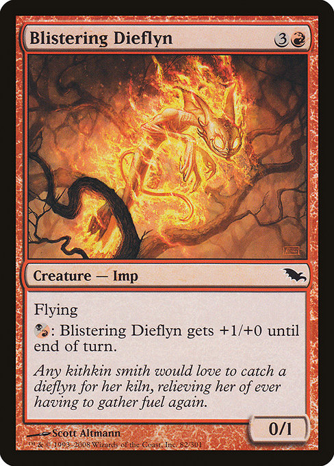 【Foil】【EN】焦熱のダイフリン/Blistering Dieflyn [SHM] 赤C No.82