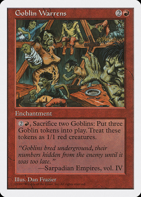 【EN】ゴブリンの巣穴/Goblin Warrens [5ED] 赤R No.238