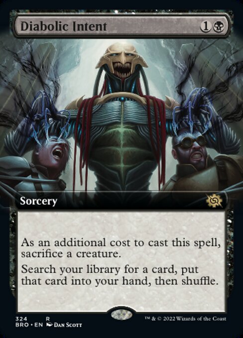 【Foil】【EN】悪魔の意図/Diabolic Intent [BRO] 黒R No.324