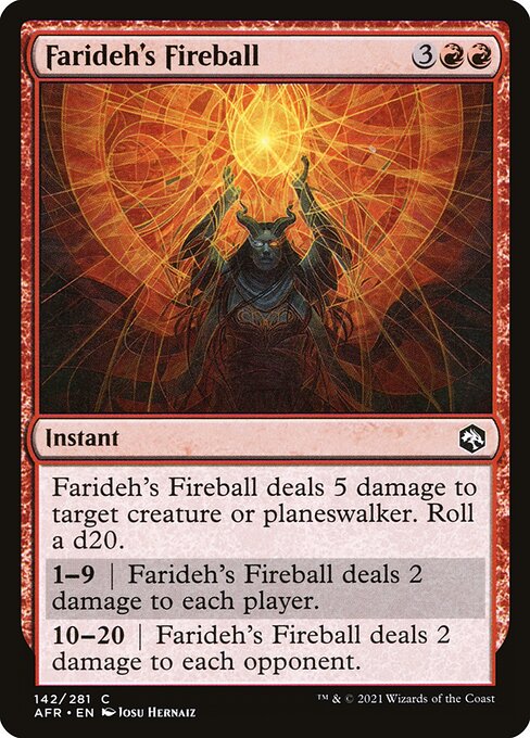 【EN】ファリダの火の玉/Farideh's Fireball [AFR] 赤C No.142