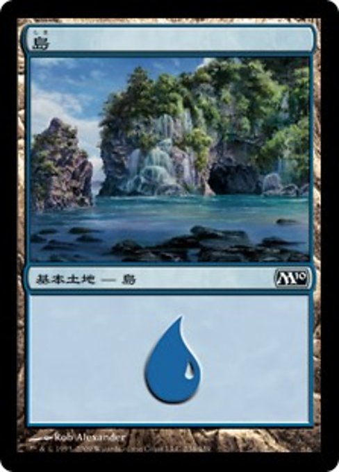 【Foil】【JP】島/Island [M10] 無C No.234