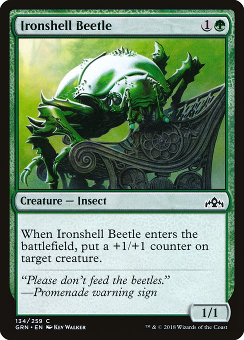 【EN】鋼胴の甲虫/Ironshell Beetle [GRN] 緑C No.134