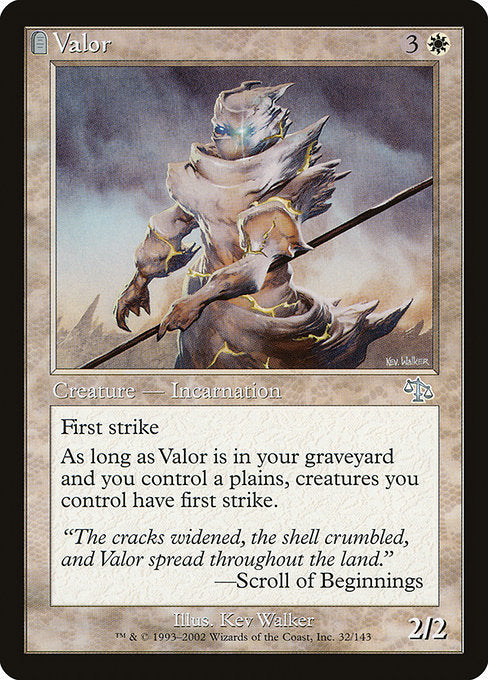 【Foil】【EN】Valor [JUD] 白U No.32