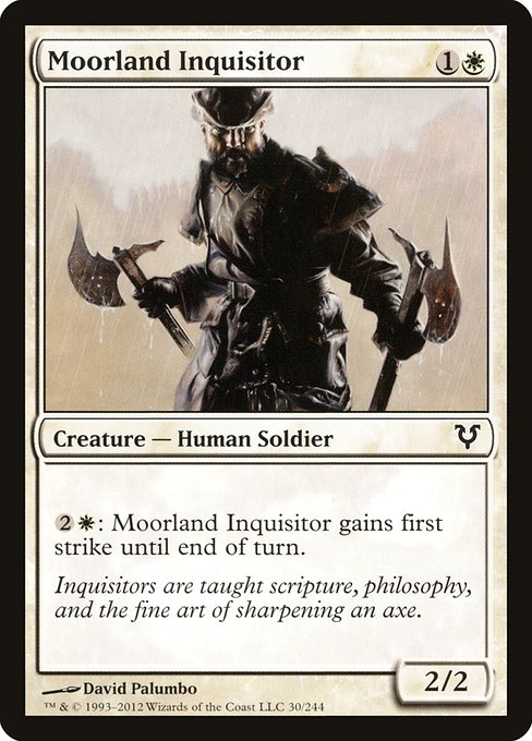【Foil】【EN】ムーアランドの審問官/Moorland Inquisitor [AVR] 白C No.30