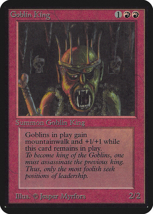 【EN】ゴブリンの王/Goblin King [LEA] 赤R No.154