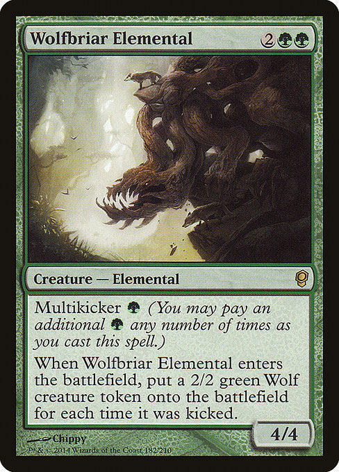 【EN】狼茨の精霊/Wolfbriar Elemental [CNS] 緑R No.182