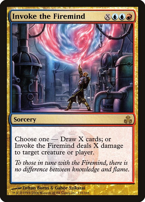 【Foil】【EN】火想者の発動/Invoke the Firemind [GPT] 金R No.118