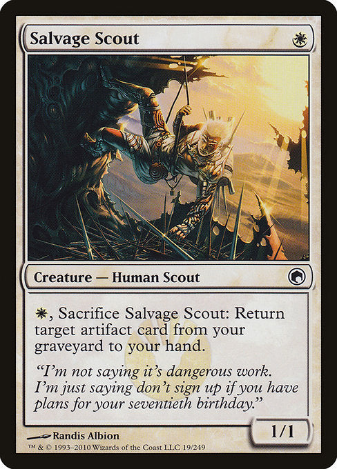 【Foil】【EN】回収の斥候/Salvage Scout [SOM] 白C No.19