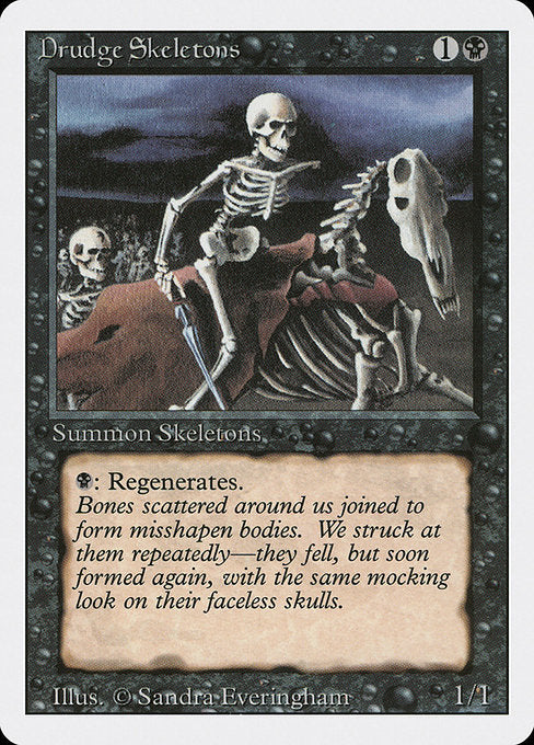 【EN】蠢く骸骨/Drudge Skeletons [3ED] 黒C No.107