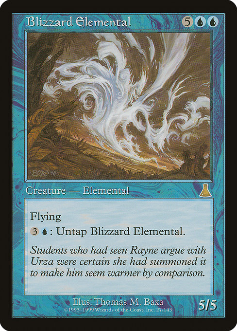 【EN】吹雪の精霊/Blizzard Elemental [UDS] 青R No.27