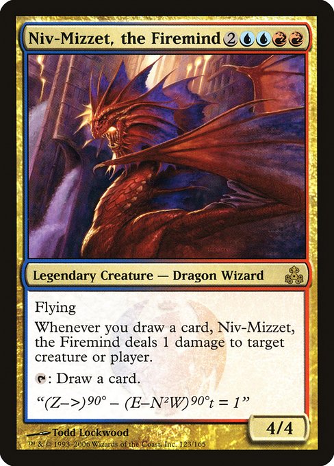 【EN】火想者ニヴ＝ミゼット/Niv-Mizzet, the Firemind [GPT] 金R No.123