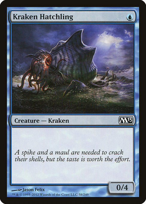【Foil】【EN】クラーケンの幼子/Kraken Hatchling [M13] 青C No.58