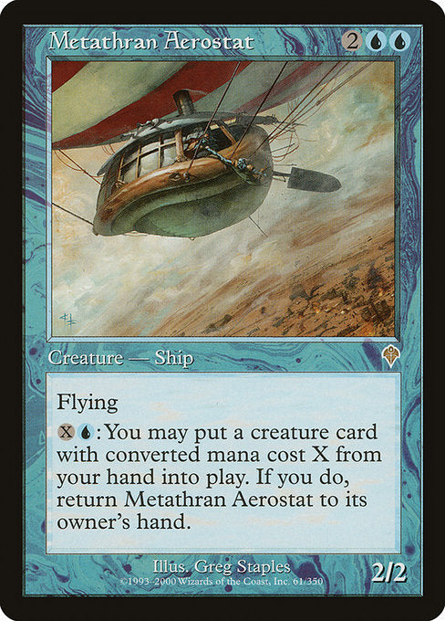 【Foil】【EN】メタスランの軽飛行船/Metathran Aerostat [INV] 青R No.61