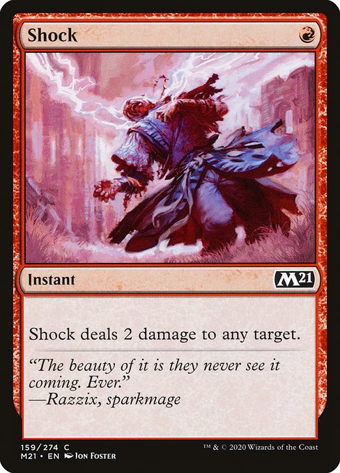【Foil】【EN】ショック/Shock [M21] 赤C No.159