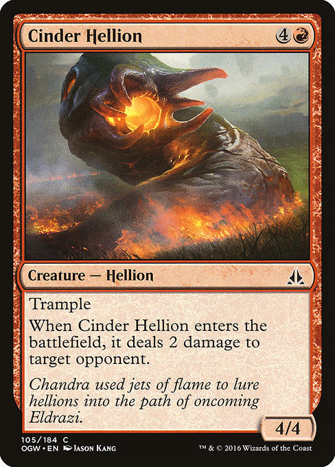 【EN】溶滓のへリオン/Cinder Hellion [OGW] 赤C No.105