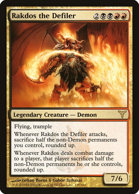 【EN】穢すものラクドス/Rakdos the Defiler [DIS] 金R No.129