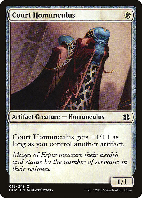 【Foil】【EN】宮廷のホムンクルス/Court Homunculus [MM2] 茶C No.13