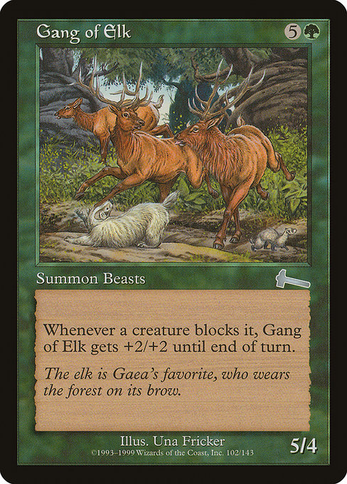 【EN】大鹿の一団/Gang of Elk [ULG] 緑U No.102