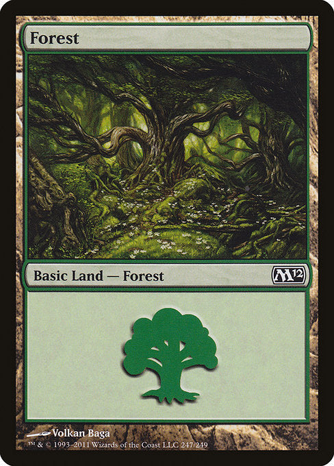 【Foil】【EN】森/Forest [M12] 無C No.247