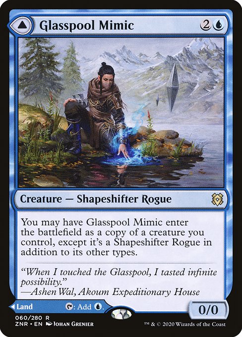 【Foil】【EN】Glasspool Mimic // Glasspool Shore [ZNR] 混R No.60